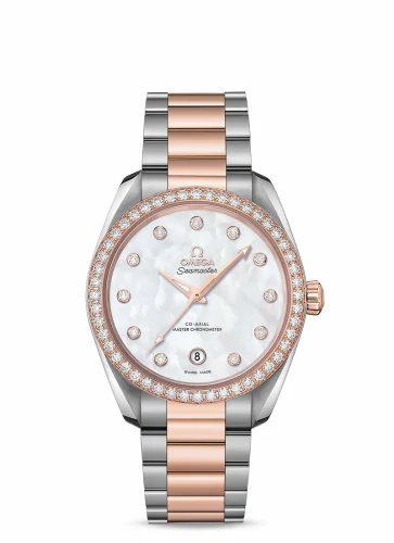 Omega Seamaster Aqua Terra 150M Master Chronometer 38 Stainless Steel / Sedna Gold / Diamond / MOP / Bracelet 220.25.38.20.55.001 (22025382055001)